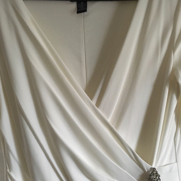 American Living Knee Length Dress in Winter White Size 10 - Picture 4 of 5